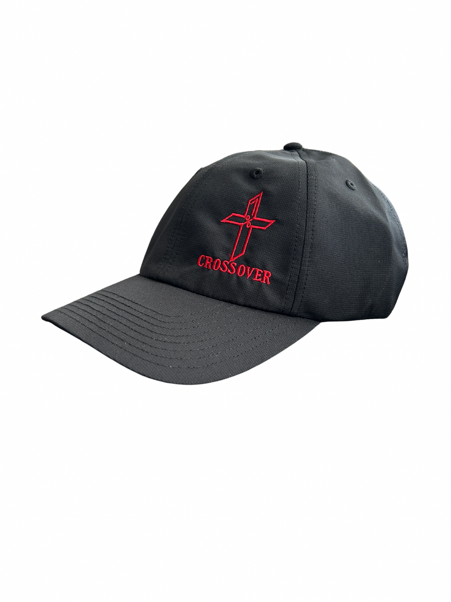 Black- 220 With Embroidery Red “Crossover” Logo