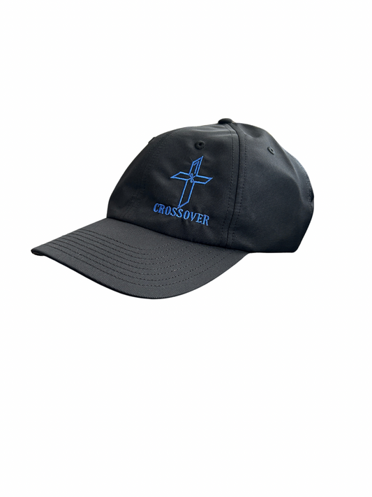Black- 220 With Embroidery Dark Blue “Crossover” Logo