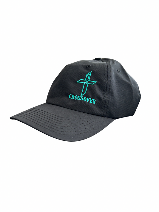 Black- 220 With Embroidery Turquoise “Crossover” Logo