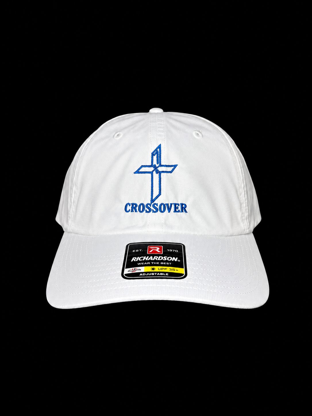 5 Different Stitch Color On White 220 With Embroidery "Crossover" Logo