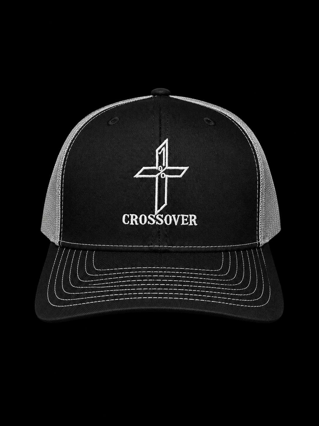 Black/Charcoal 112 With Embroidery Grey "Crossover" Logo