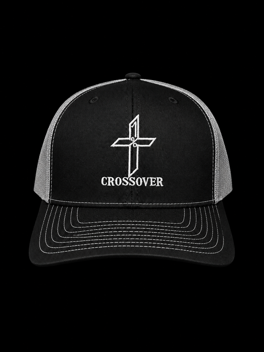 Black/Charcoal 112 With Embroidery Grey "Crossover" Logo