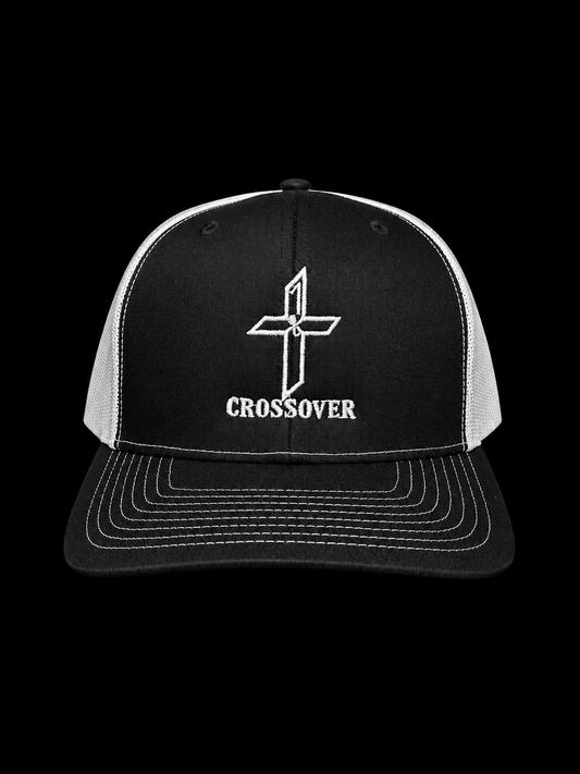 Black/White 112 With Embroidery White "Crossover" Logo