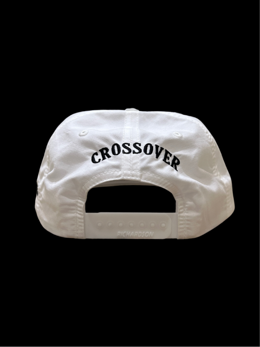 White/Black Rope 256 With Embroidery Black Thick Cross, Proverbs 4:18, and Crossover