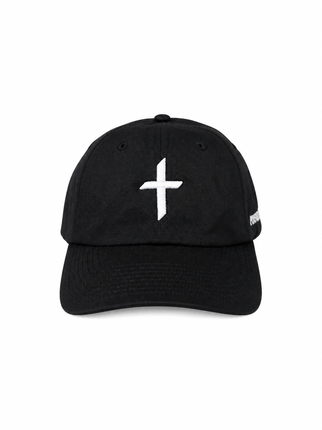 Black 220 With Embroidery White Thick Cross, Proverbs 4:18, and Crossover