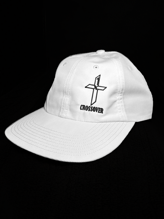 White 220 With Embroidery Black "Crossover" Logo