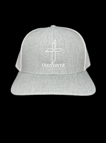 Heather Grey/White 112 With Embroidery White "Crossover" Logo