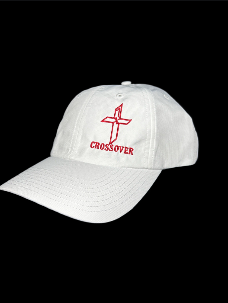 White 220 With Embroidery Red "Crossover" Logo