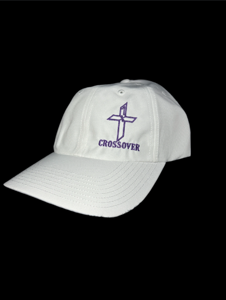 White 220 With Embroidery Purple "Crossover" Logo